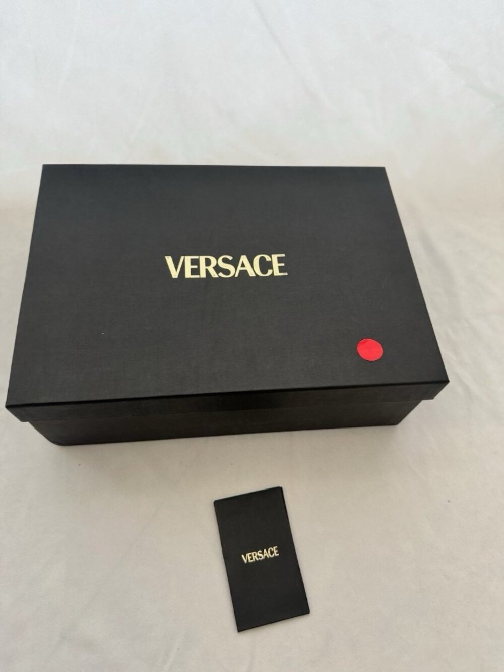 Versace Gift Box Storage Cardboard Black 9" x 12.5" x 4"